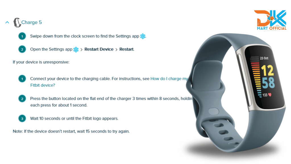 How to Factory Reset Fitbit Charge 5