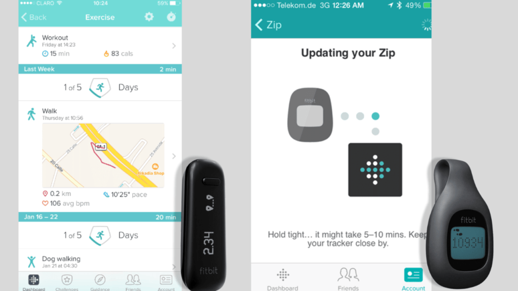 Fitbit Zip vs One