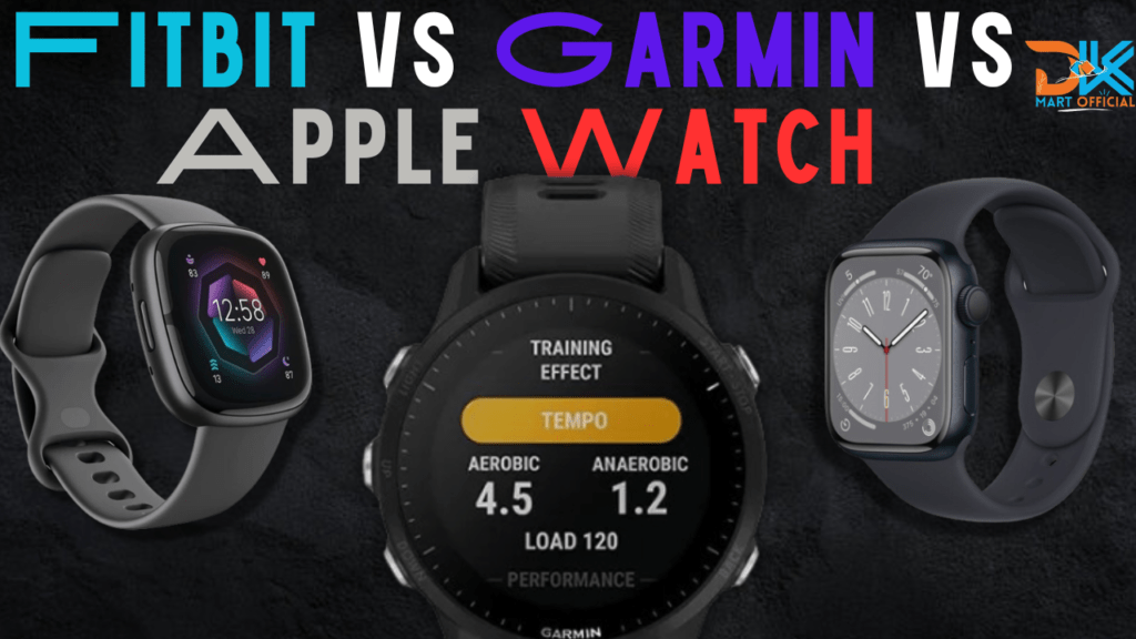 Fitbit vs Garmin vs Apple Watch