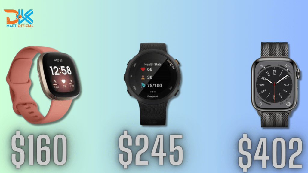 Fitbit vs Garmin vs Apple Watch