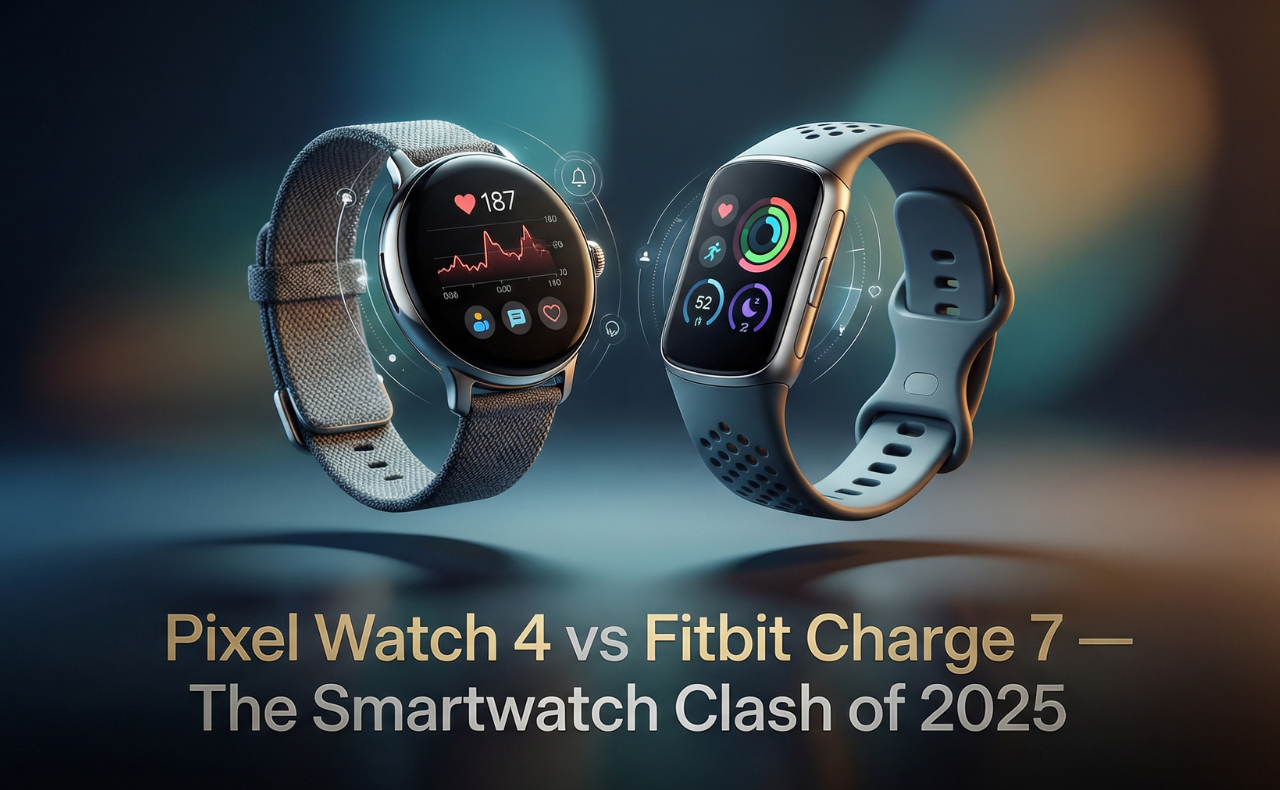 Google Pixel Watch 4 vs Fitbit Charge 7 — The Smartwatch Clash of 2025